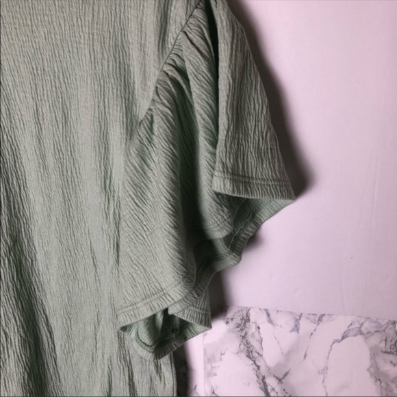 🌸Ten Sixty Sherman Ruffle Sleeve Textured Tee - Picture 4 of 6